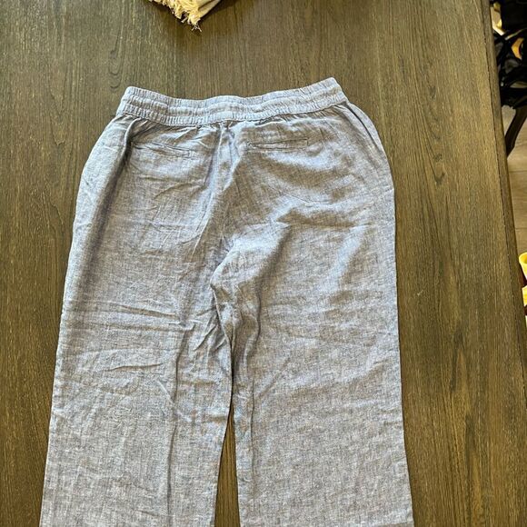 NWOT Guess Blue Cotton Lightweight Pants Drawstring Waist Size M - Picture 9 of 11